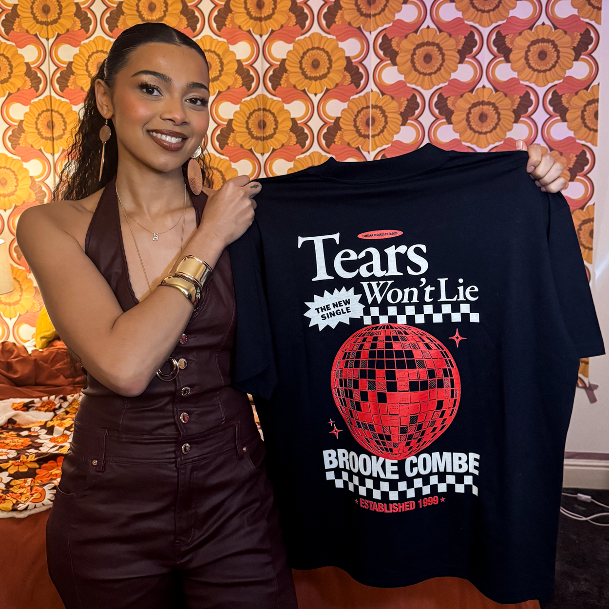 Brooke Combe - My Tears Won't Lie Disco Tee
